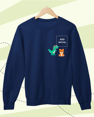 TINY GOES WILD -  SWEATSHIRTS  - PRINT - NAVY