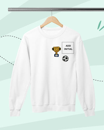 TINY PLAYS -  SWEATSHIRTS  - PATCH - WHITE