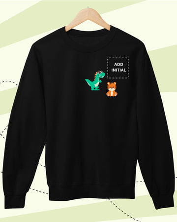 TINY GOES WILD -  SWEATSHIRTS  - PRINT - BLACK