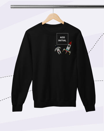 TINY EXPLORES -  SWEATSHIRTS  - PATCH - BLACK