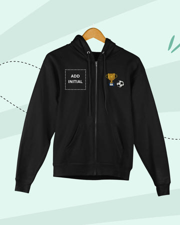 TINY PLAYS -  Zipper Hoodies - Patch - Black