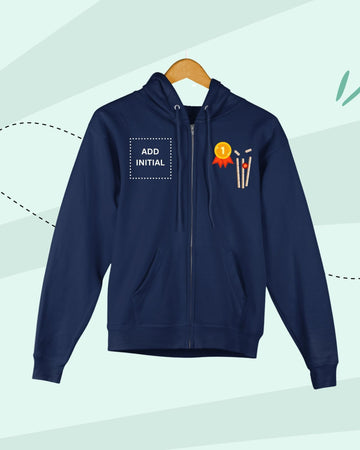 TINY PLAYS -  Zipper Hoodies - PRINT - NAVY