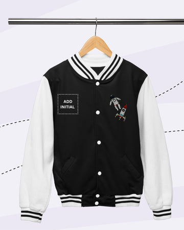 TINY EXPLORES -  Fleece Varsity - PATCH - Black and White