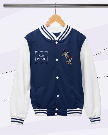 TINY EXPLORES -  Fleece Varsity - PATCH - NAVY and White