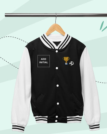 TINY PLAYS -  Fleece Varsity - PATCH - Black and White
