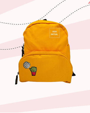 TINY EATS -  BACKPACK YELLOW (PATCH)