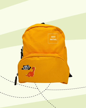 TINY GOES WILD -  BACKPACK YELLOW (PATCH)