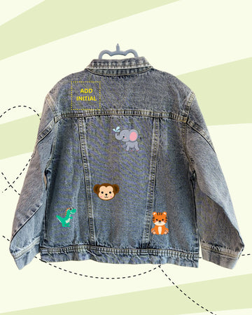 TINY GOES WILD DENIM JACKET (PRINT)