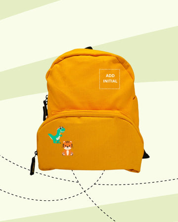 TINY GOES WILD -  BACKPACK YELLOW (PRINT)