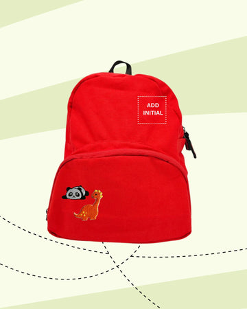 TINY GOES WILD -  BACKPACK RED (PATCH)