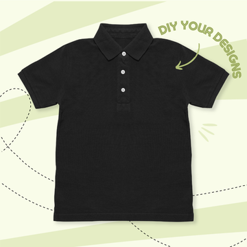 Polo Neck T-shirt - Black