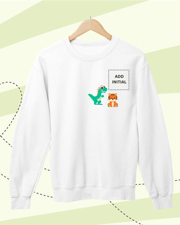 TINY GOES WILD -  SWEATSHIRTS  - PRINT - WHITE