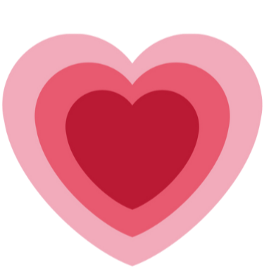 All small print - heart