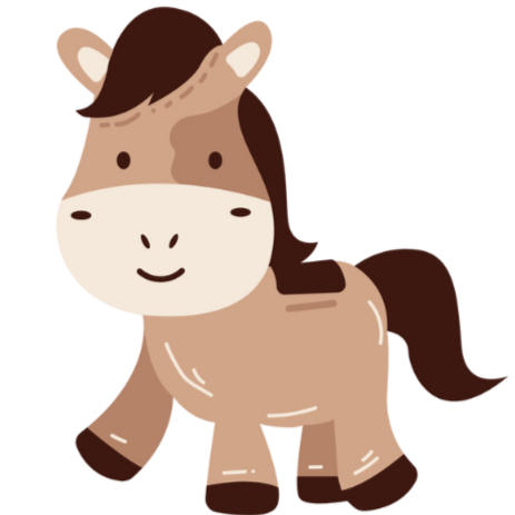 All small print - horse