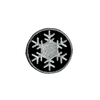 Tiny's snowflakes patch (black and white)