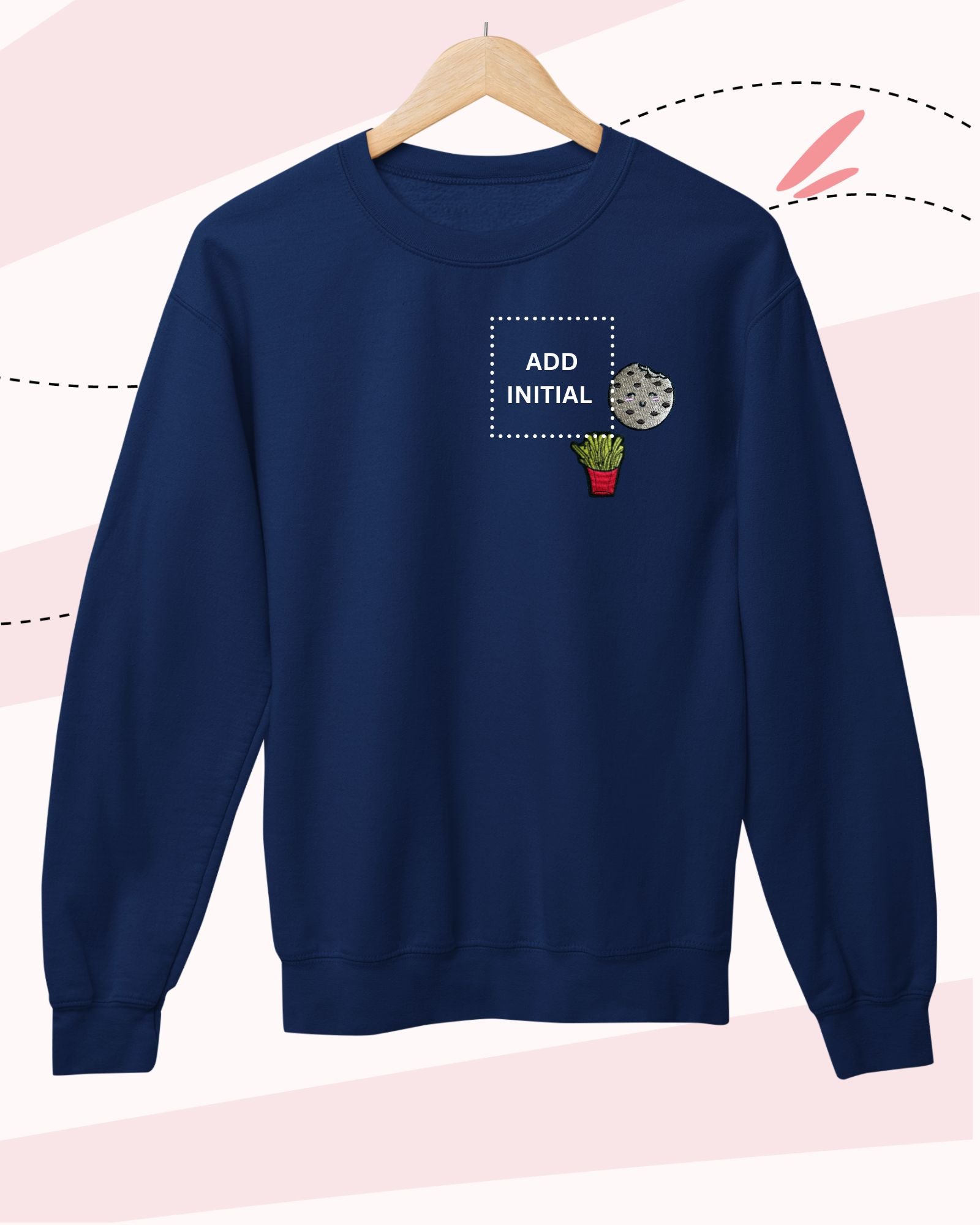 TINY EATS -  SWEATSHIRTS  - PATCH - NAVY