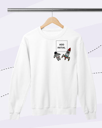 TINY EXPLORES -  SWEATSHIRTS  - PATCH - WHITE