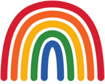 All small print - rainbow