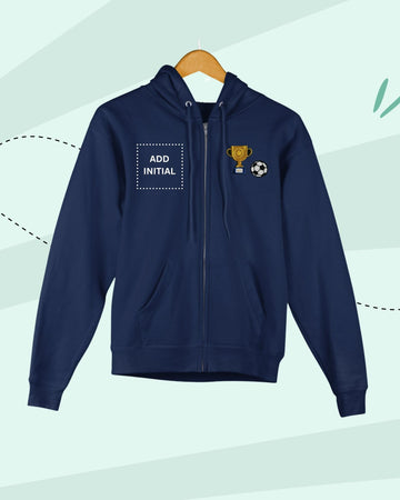 TINY PLAYS -  Zipper Hoodies - Patch - NAVY