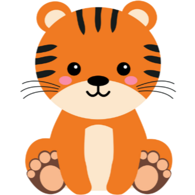 All small print - tiger