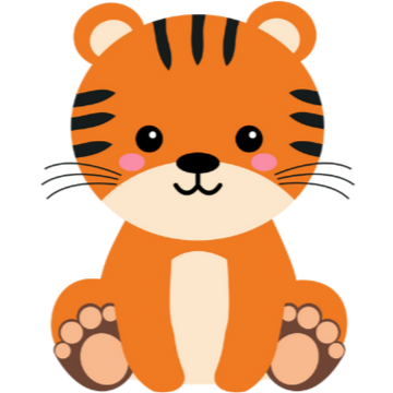 All small print - tiger