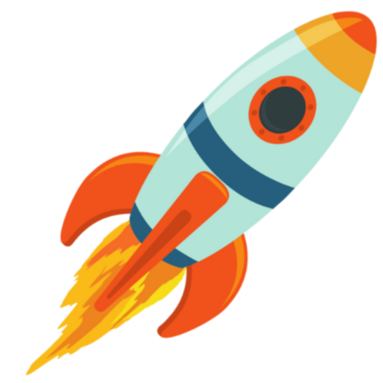 All small print - rocket