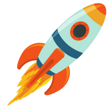 All small print - rocket