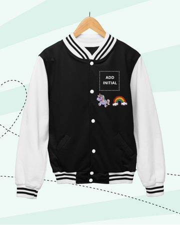 TINY DREAMS -  Fleece Varsity - PATCH - Black and White