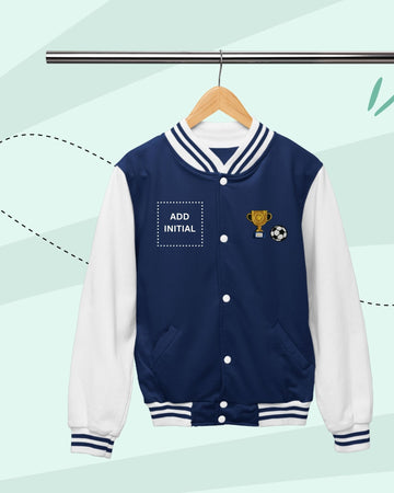 TINY PLAYS -  Fleece Varsity - PATCH - NAVY and White