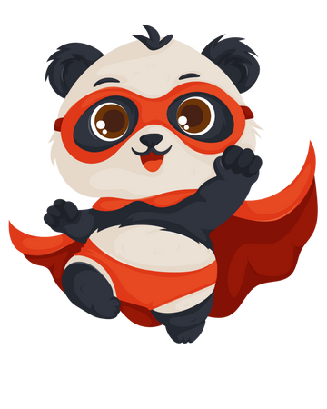 Panda cape print