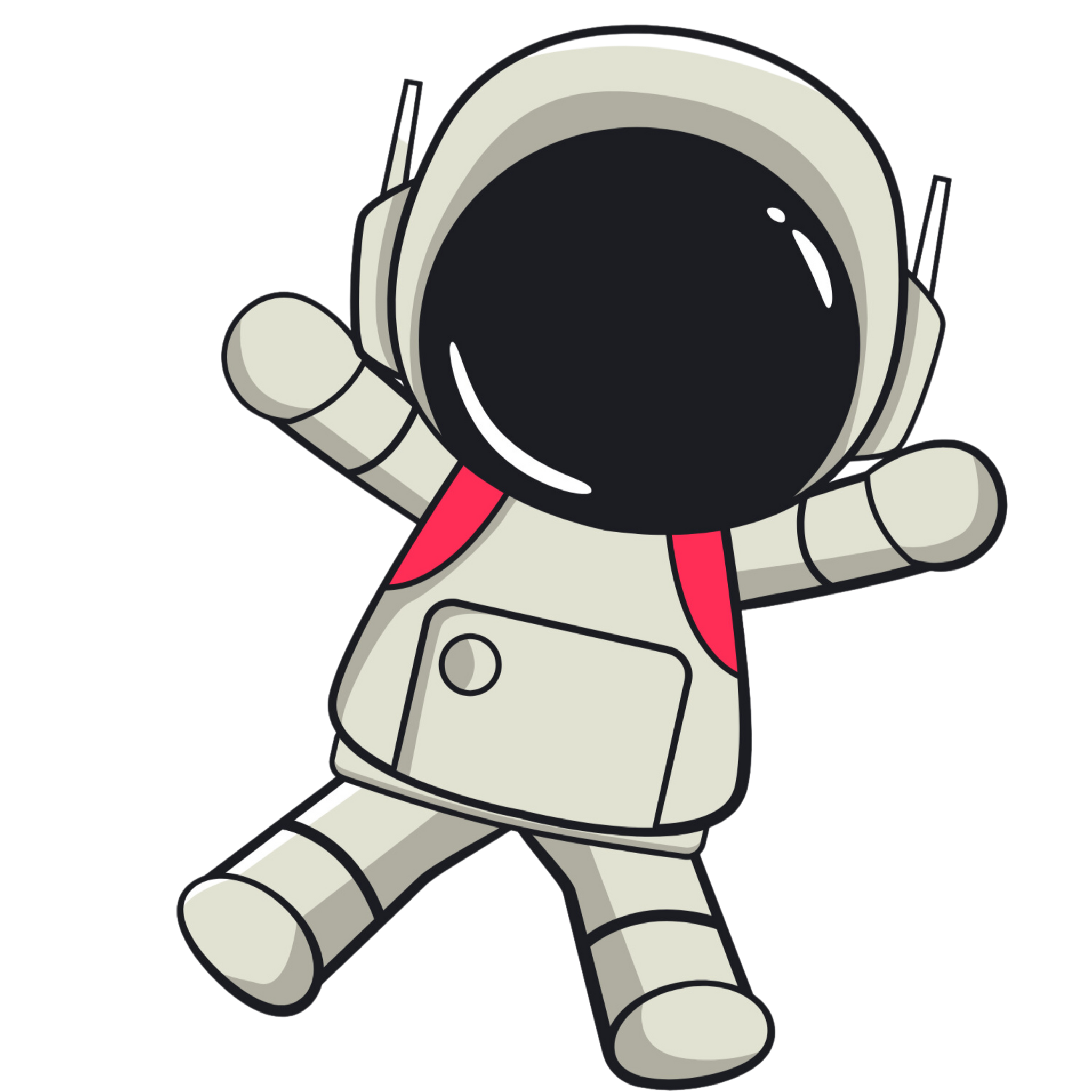 All small print - astronaut