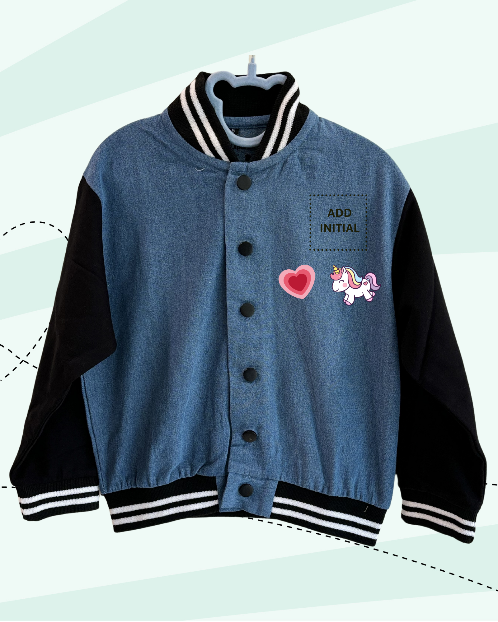 TINY DREAMS DENIM VARSITY (PRINT)