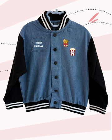 TINY EATS DENIM VARSITY (PRINT)