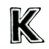 Patch letter K