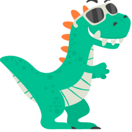 All small print - dinosaur