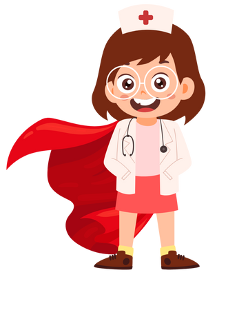 Nurse cape print