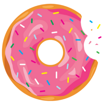 All small print - donut