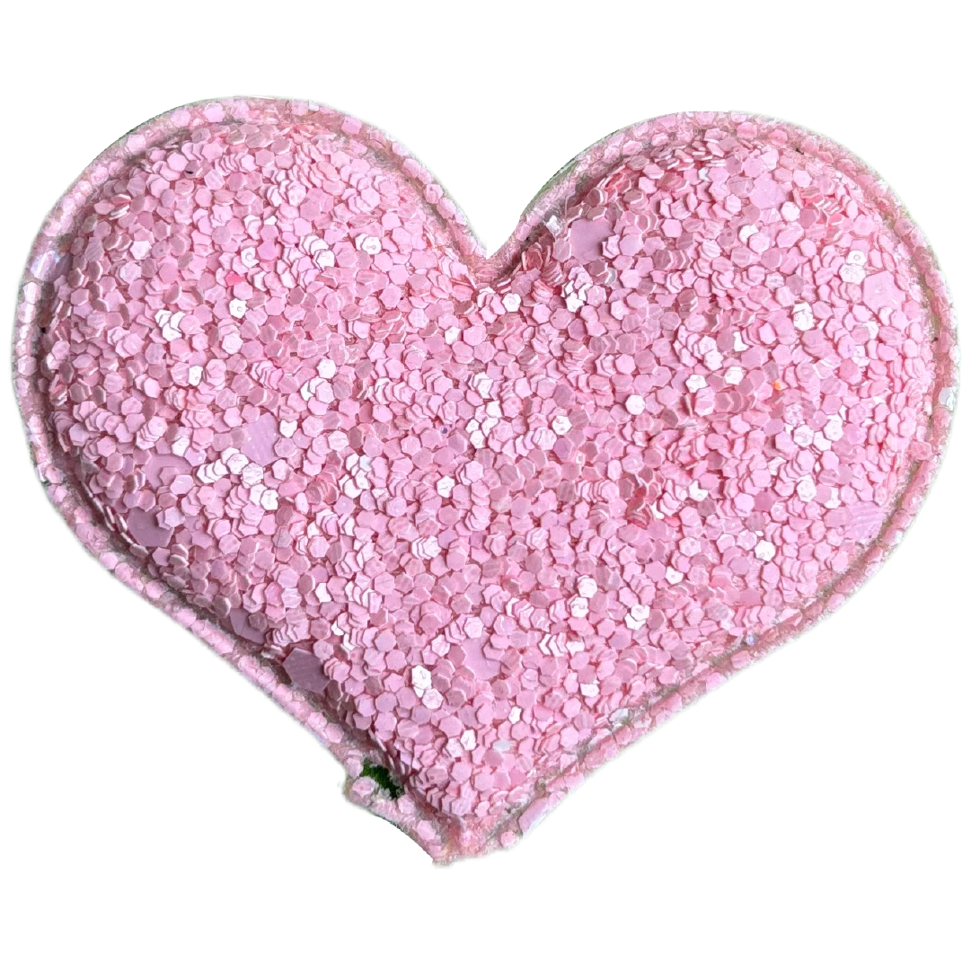 Patch shape pink heart