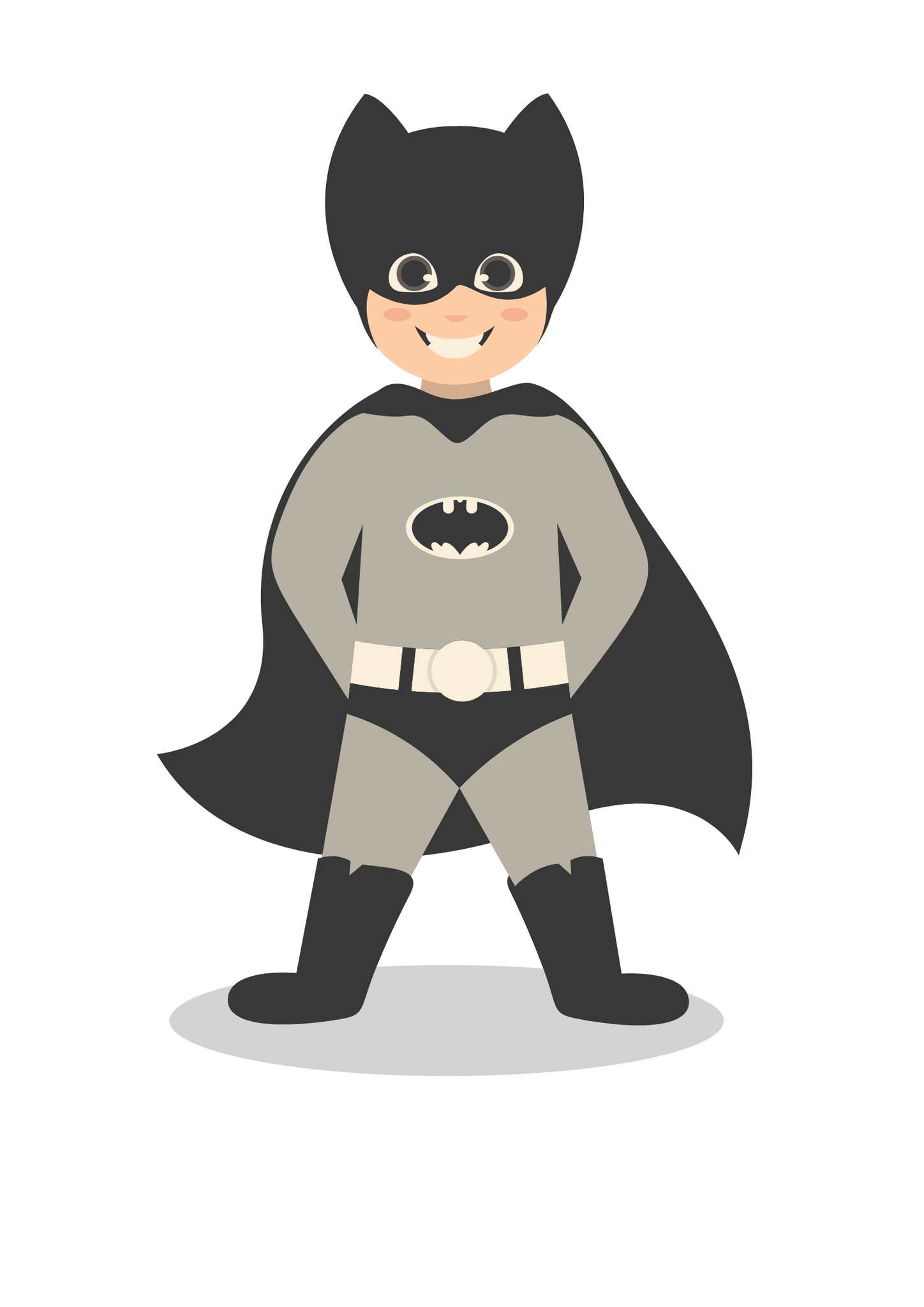 Bat Superhero Cape Print